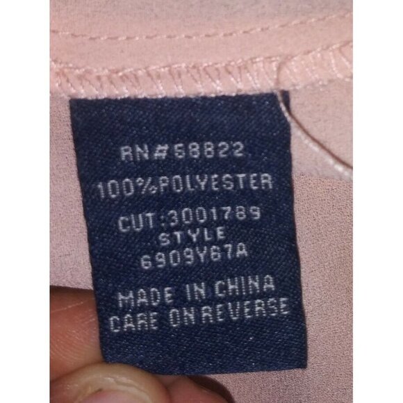 Womens dress floral cold shoulder sheath Stretch Sz M peachy Pink Max Edition - Picture 10 of 11